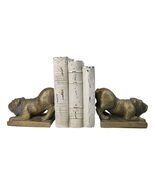 Crouching American Bulldogs Muscle Dogs Decorative Bookends Figurine Set - $1,021.94 MXN