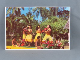 Vintage Postcard- Hawaiian Dancers Polynesian Cultural Center - Movie Supply - £11.80 GBP