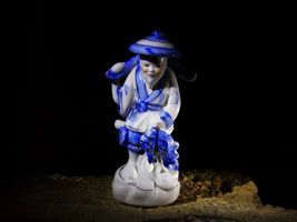 EBISU Abundance Happiness Health Good Fortune Haunted Japan Statuette by... - £260.49 GBP
