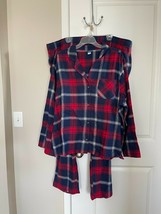 BNWOT Old Navy Women&#39;s cotton flannel sleepwear set, Size XXL, Long slee... - $29.70
