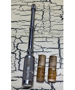 VTG Stanley Yankee No 41 Push Drill Hand Tool w/ 7 Bits in Orig Wood Con... - €21,78 EUR