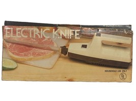 Electric  Knife W/ Original Box &amp; Instructions Model JK-177  Vintage Beige - £9.57 GBP