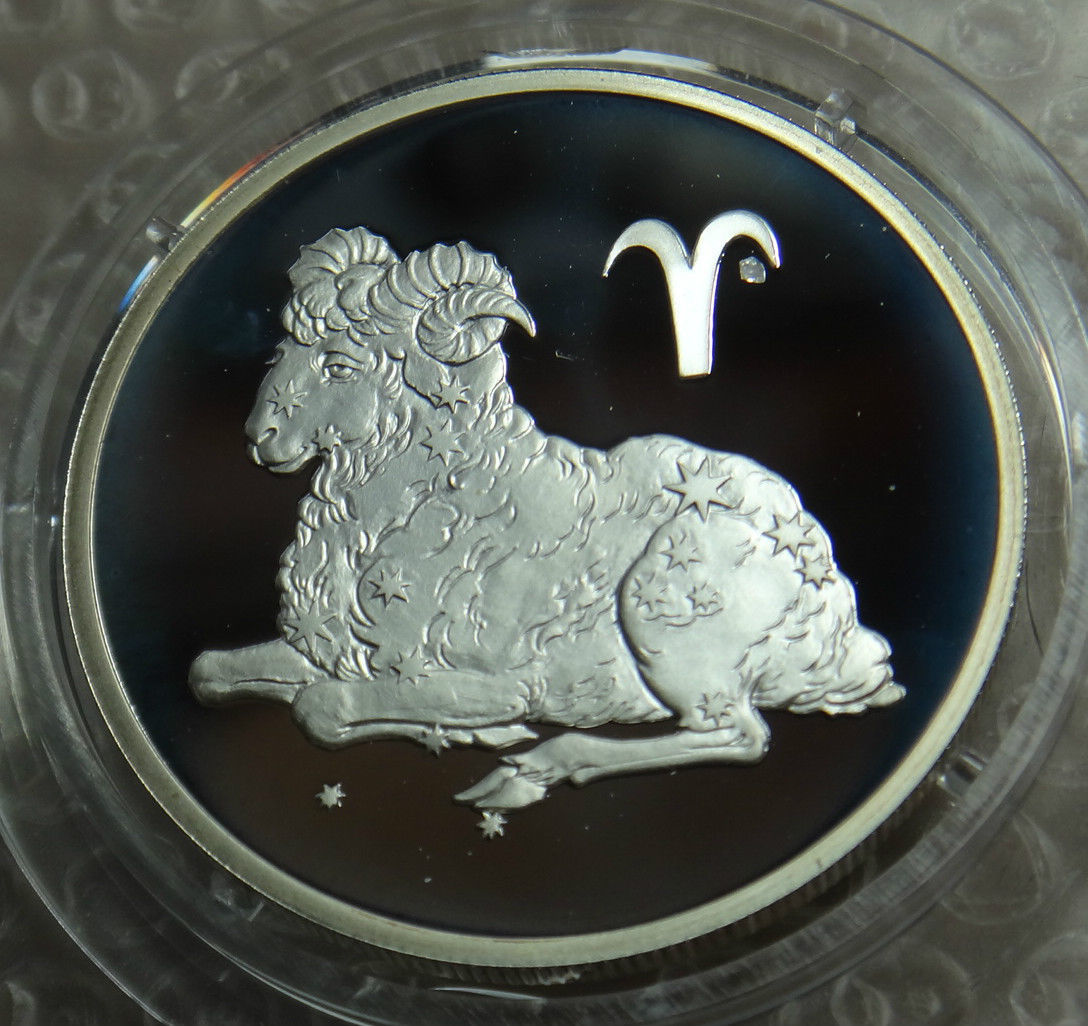 Primary image for RUSSIA 2 RUBLE 2003 SILVER PROOF ARIES IN CAPSULE RARE COIN