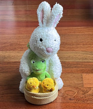 Hallmark Plush Animated Singing Easter Bunny Rabbit With Basket Chicks A... - $24.74