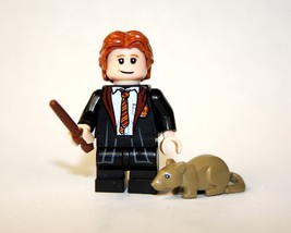 Ron Weasley Scabbers Harry Potter  Building Minifigure Bricks US - $9.33