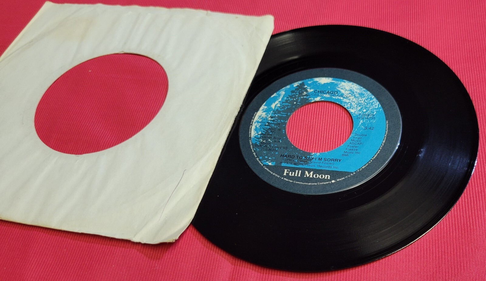 Chicago - Hard to Say I'm Sorry - Sonny Think Twice - 7" Vinyl - 45RPM Record Item image 2