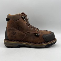 Hawx MetGuard BHXC0RPW89 Mens Brown Leather Lace Up Ankle Work Boots Siz... - $59.39