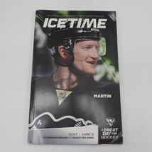 Pittsburgh Penguins Detroit Red Wings Ice Time Game Program December 13 ... - £24.50 GBP