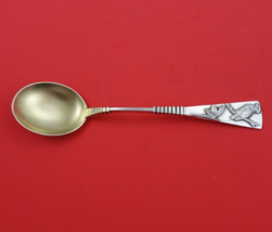 Applied Silver by Shiebler Sterling Silver Ice Cream Spoon GW w/ Applied Bird 6&quot; - £288.02 GBP