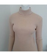 The Vermont Country Store Long Sleeve Womens Medium Beige Turtleneck Swe... - £19.90 GBP