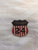 Donald Trump 2024 American USA Shield SAVE AMERICA - Pin Badge Finely Cr... - $10.98
