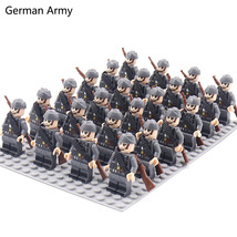 24pcs/Lot WW2 Military Soldiers Building Blocks Weapons Action Figures Toys D262 - £28.31 GBP
