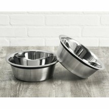 Stainless Steel Pet Bowl (Set of 2) - £27.97 GBP