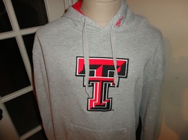 Gray Colosseum Texas Tech Red Raiders Sewn Hooded Hoodie Sweatshirt XL NCAA - £34.04 GBP