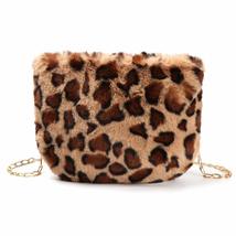 Fashion Fluffy Plush Large Capacity Chain Handbags Messenger Bag Crossbody Bag S - £15.87 GBP