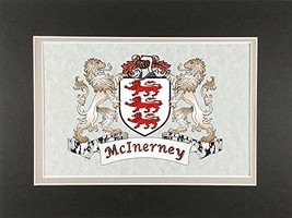 McInerney Irish Coat of Arms Print - Frameable 9&quot; x 12&quot; - $24.00