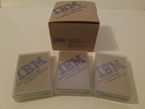 Sealed x3 x1 Open IBM 8mm Data Cartridges 112 Meters 21F8595 with Original Box - $31.31