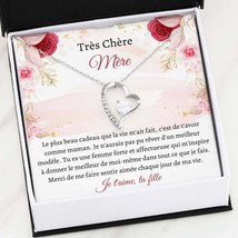 French Mom Love Jewelry Card Gift | Ma Mère Collier | Elegant Heart Pend... - £39.14 GBP+