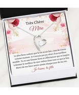 French Mom Love Jewelry Card Gift | Ma Mère Collier | Elegant Heart Pend... - £39.58 GBP+