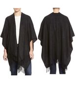 Echo Bouclé Cape, Shawl, Wrap, Sweater, Black, Super Comfy Warm, One siz... - $932.30 MXN