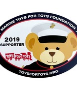 Marine Toys For Tots Foundation Magnet Oval Military Charity Supporter 2... - $27.27 CAD