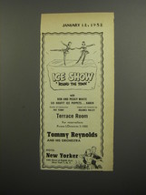 1952 Hotel New Yorker Ad - Ice Show &#39;Round the Town with Bob and Peggy White  - £14.65 GBP