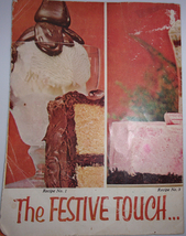The Festive Touch Recipe Booklet 1961 Pet Company - $5.99