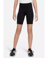 Nike Girls&#39; Dri-FIT One Black Training Shorts  UK Large L  (fm109-19) - £14.65 GBP