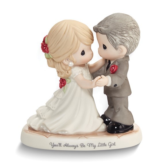 Precious Moments You'll Always Be My Little Girl Bisque Porcelain Figurine - £75.93 GBP