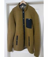 Duluth Trading Company Men&#39;s Flintlock Full Snap Mock Neck Olive Jacket ... - $29.95