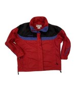 Vintage Columbia Ski Retro Jacket Women&#39;s Large Red Blue Moraine Pass Al... - $21.29