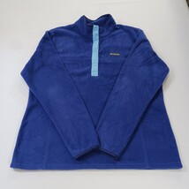 Columbia AL1302 Women's Blue Pullover Fleece 1/4 Snap Button Sweatshirt Size 2XL image 15