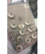 Chanel Button 20 mm Single matte quilt metal  - $27.35 CAD