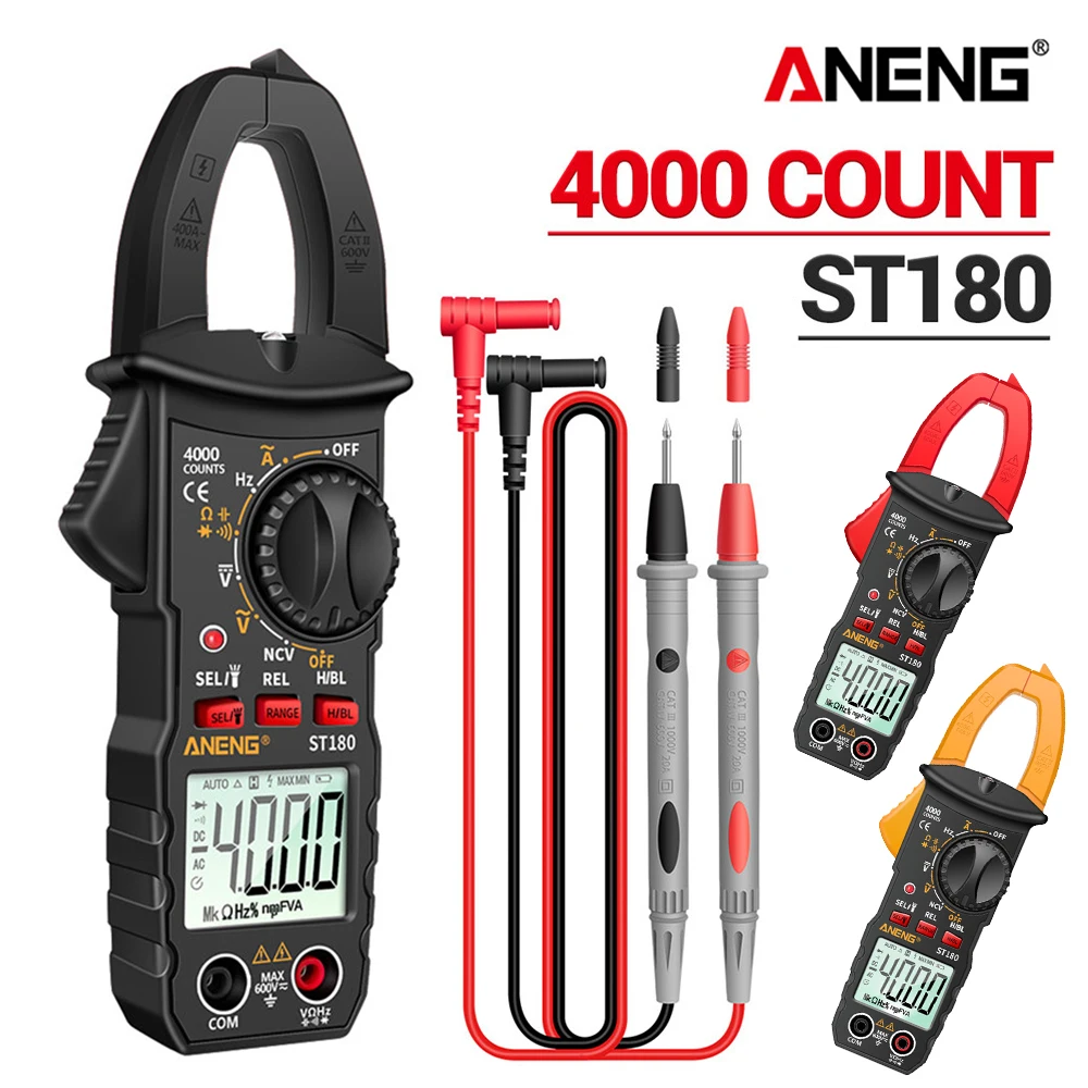 House Home ANENG ST180 4000 Counts Digital Clamp Meter AC Current  Multimeter Am - £34.70 GBP