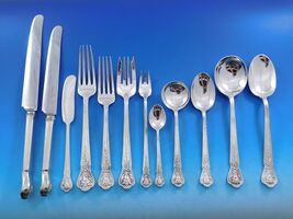 AJ Fuller by Tiffany Sterling Silver Flatware Set Service 315 pcs Custom Pattern - €80.887,94 EUR