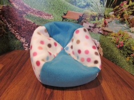 handmade polka dot fleec beanbag chair for 18&quot; American Girl/ 18&quot; doll /... - $14.99