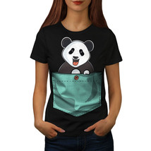 Wellcoda Cute Lil Panda Womens T-shirt, Pocket Bear Casual Design Printe... - £14.63 GBP+