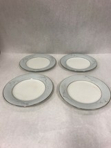 salad 8.5  plate NORITAKE vintage Cathay 1959-64 Blue silver4 pcs. - £24.52 GBP