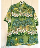 Alvish Mens Palm Trees Sunset Plumerias Short Sleeve Hawaiian Shirt Size... - £9.38 GBP