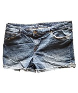 Ava Viv Midi Short Shorts Blue Jean Cut Off Short Women 20 Cotton Blend  - $9.60