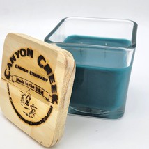 NEW Canyon Creek Candle Company 9oz Cube jar OCEAN BREEZE sea scented Ha... - $18.94