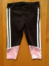 Toddler&#39;s 12 Month  Adidas Pink and Black Track Sweat Pants  - £11.85 GBP
