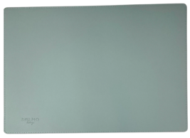 PU Leather Design Placemats Set (4) SKY BLUE & SILVER Heat Resistant Waterproof image 5