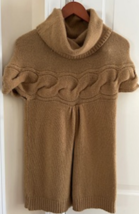 Women&#39;s Sweater Max Studio Specialty Products Size Medium Brown Short Sl... - $34.99