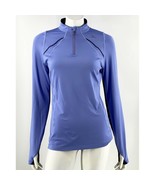 Mizuno Warmalite Technology Top Medium Blue Thumbhole Athletic Running S... - $40.74 CAD
