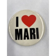 I Love Mari Vintage 1980s Pinback Button - $11.49