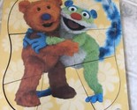 Disney&#39;s bear In The Big blue House Wood Puzzle mattel 1990s Squirrel te... - $20.29