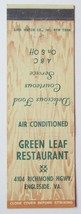 Green Leaf Restaurant - Engleside, Virginia 20 Strike Matchbook Cover Matchcover - £1.49 GBP