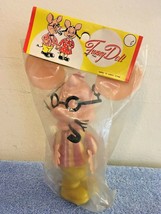 Nos Vintage Topo Gigio Plastic Mouse Funny Doll Ed Sullivan Show Hong Kong Rare - $30.00