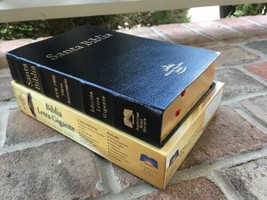 Spanish bible | Biblia Reina Valera 1960 | Letra Gigante | Piel Fabricada - £40.05 GBP